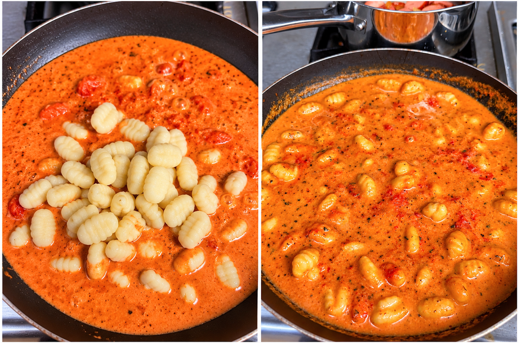 Creamy Chicken Sausage Gnocchi in Tomato Parmesan Sauce